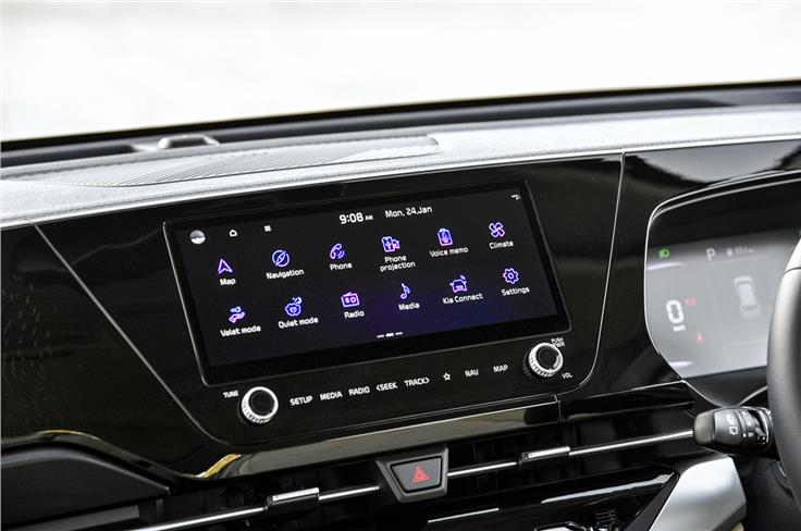 10.25-inch touchscreen is slick in its operation.
